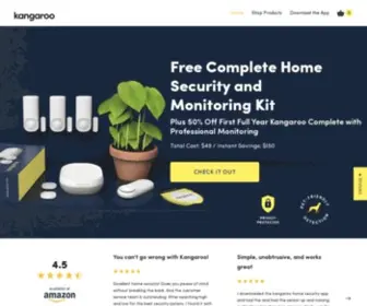 Heykangaroo.com(Kangaroo Home Security) Screenshot