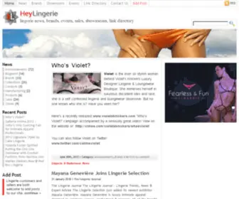 Heylingerie.com(Lingerie blog) Screenshot