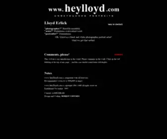 Heylloyd.com(Lloyd Erlick) Screenshot