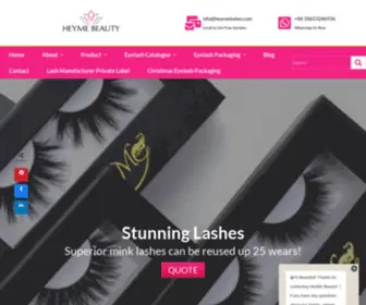 Heymebeauty.com(Mink Lashes) Screenshot