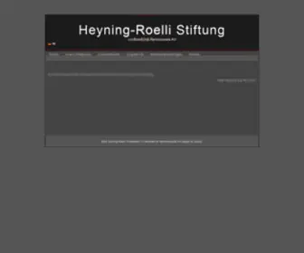 Heyning-Roelli-Stiftung.ch(Heyning-Roelli Stiftung) Screenshot