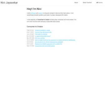 Heynivi.com(Nivi Jayasekar Nivi Jayasekar) Screenshot