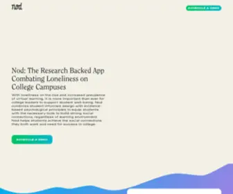 Heynod.com(The App To Help Address College Student Loneliness) Screenshot