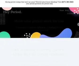 Heyperiod.com(Hey Period) Screenshot