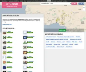 Heyschools.com.ng(Popular schools in Nigeria) Screenshot