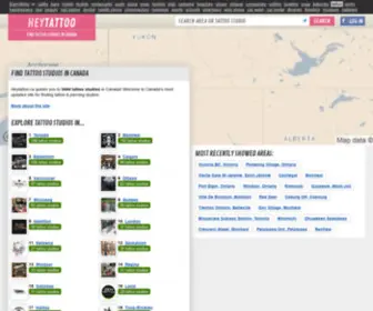 Heytattoo.ca(Find tattoo studios in Canada) Screenshot