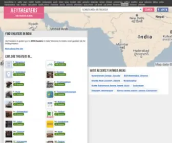 Heytheaters.in(Find theaters in India) Screenshot