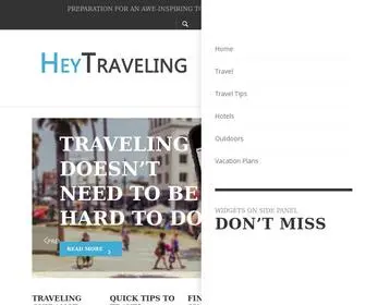 Heytraveling.net(To enjoy life start with travel) Screenshot