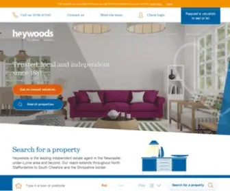 Heywoodsproperty.co.uk(Heywoods) Screenshot