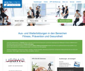 Hfacademy.de(HFA Health & Fitness Academy) Screenshot