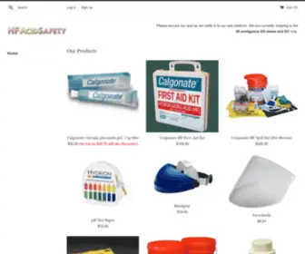 Hfacidsafety.com(Hydrofluoric Acid Safety Supplies) Screenshot