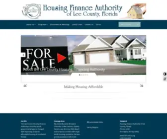 Hfaleeco.org(Lee County Housing Finance Authority Florida) Screenshot