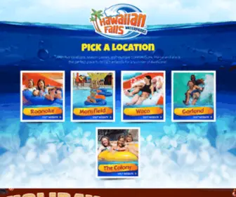 Hfalls.com(Hawaiian Falls) Screenshot