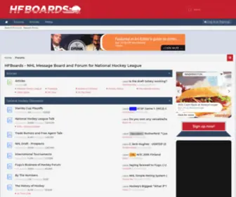 Hfboards.ca(NHL Message Board and Forum for National Hockey League) Screenshot