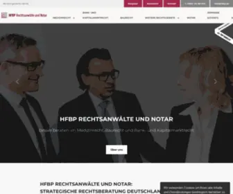 HFBP.de(HFBP Rechtsanwälte & Notar) Screenshot