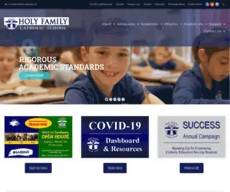 HFCS-CDa.org(Holy Family Catholic School) Screenshot