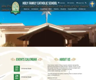 HFCSchool.com(The mission at Holy Family Catholic School) Screenshot