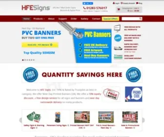 Hfe-Signs.co.uk(Signs, Banners & Flags) Screenshot