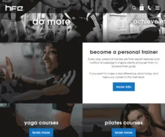 Hfe.co.uk(Fitness Courses) Screenshot