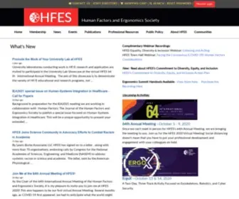 Hfes.org(Hfes) Screenshot