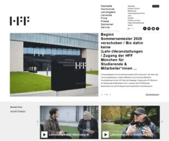 HFF-Muenchen.de(HFF München) Screenshot