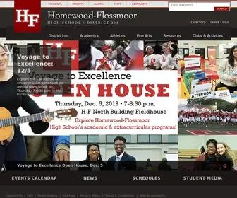 Hfhighschool.org(Homewood-Flossmoor, Illinois, High School, District 233, Vikings, HF) Screenshot