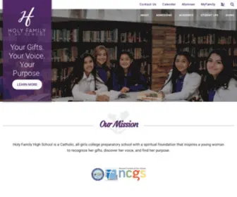 HFHSglendale.org(Holy Family High School) Screenshot