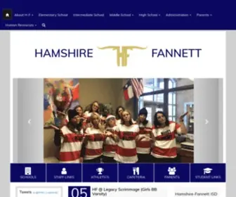 Hfisd.net(Hamshire-Fannett ISD) Screenshot