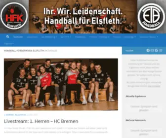 HFK-Elsfleth.de(Elsflether TB Handball) Screenshot