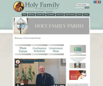 HFkparish.com(Holy Family Parish) Screenshot