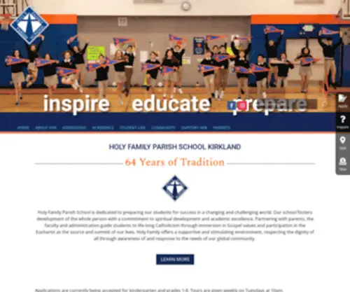 HFKSchool.org(Holy Family Kirkland Parish School) Screenshot
