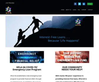 Hfla-SA.org(Hebrew Free Loan Association of San Antonio) Screenshot