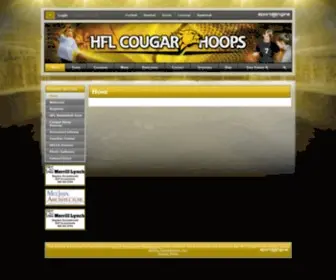 HFlcougarhoops.org(HFL Cougar Hoops) Screenshot