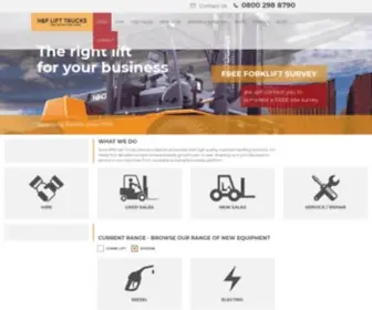 Hflifttrucks.co.uk(Forklift Truck Hire) Screenshot