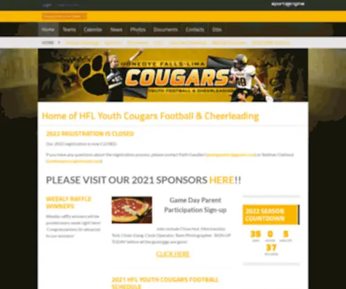 HFlyouthcougars.com(HFlyouthcougars) Screenshot