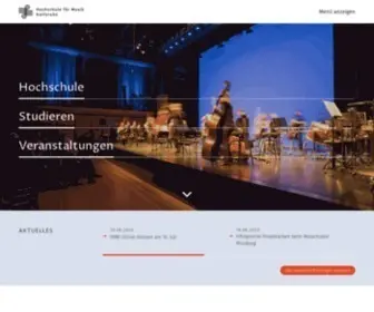 HFM-Karlsruhe.de(Startseite) Screenshot