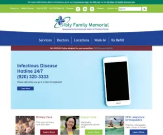 HFmhealth.org(Holy Family Memorial) Screenshot