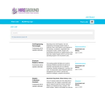 Hgcareers.com(Hire Ground Careers) Screenshot