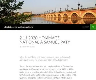 Hgefacile.com(L'histoire-géo facile au collège) Screenshot