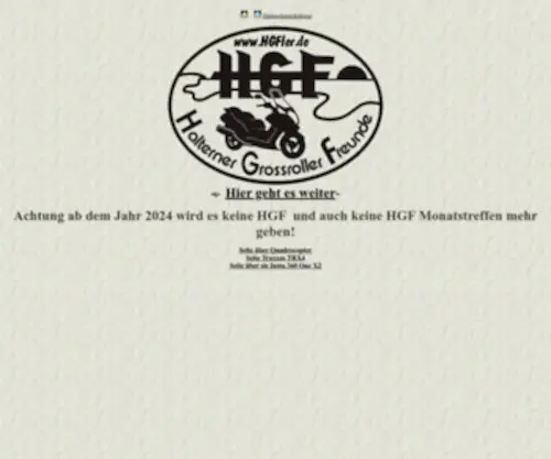 HGfler.de(Halterner Grossroller Freunde) Screenshot