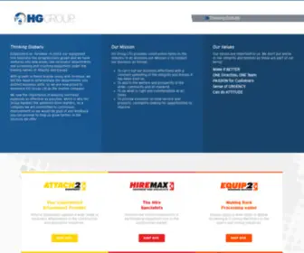 HGgroupltd.com(HG Group was established as HireMax in 2003 and) Screenshot