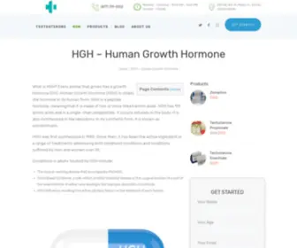 Hghinfobase.com(Human Growth Hormone) Screenshot