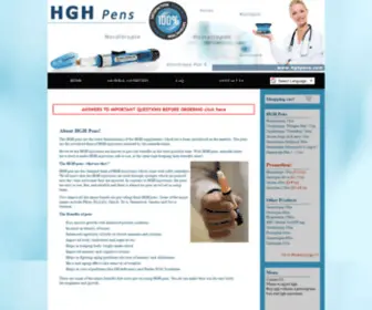 HGhpens.com(HGH Pens) Screenshot