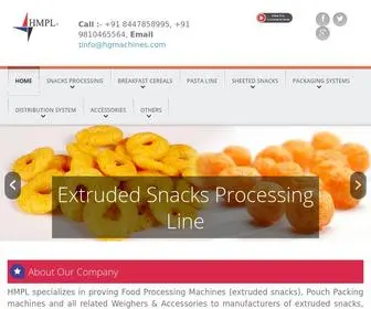 Hgmachines.com(Leading Manufacturers of Snacks Extruder Machines) Screenshot