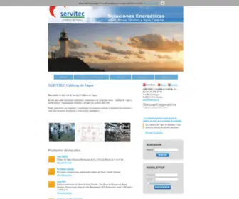 Hgservitec.es(SERVITEC Calderas de Vapor) Screenshot