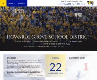 Hgtigers.org(The School District of Howards Grove) Screenshot