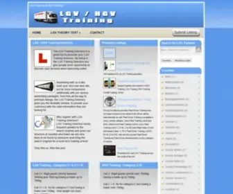 HGV-LGVtraining.co.uk(The LGV Training Directory) Screenshot