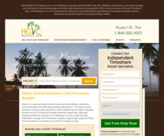 HGVcresales.com(Hilton Grand Vacation Club Timeshare Resales) Screenshot