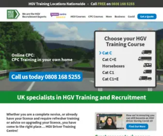 HGVtrainingcentre.co.uk(HGV Driver Training) Screenshot