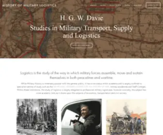 HGwdavie.com(History of Military LogisticsHistory of Military Logistics) Screenshot